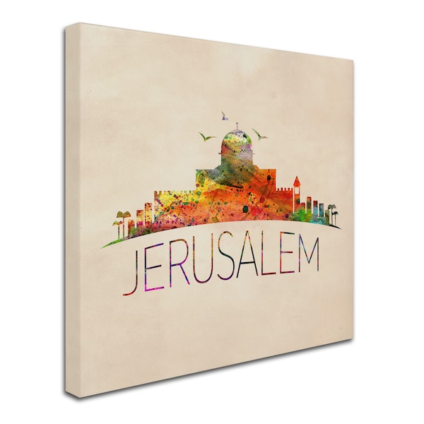 Mark Ashkenazi 'Jerusalem' Canvas Art,18x18